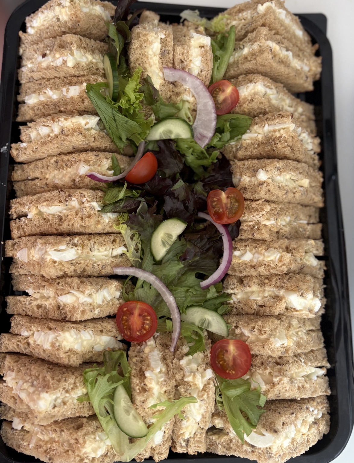 Fresh egg sandwiches by SDL Catering